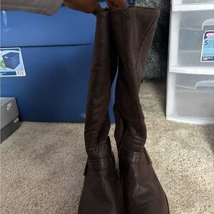 Stylish Dark Brown Knee-High Boots